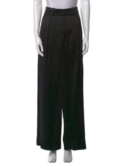 Pre-owned Alexandre Vauthier Wide Leg Pants In Black