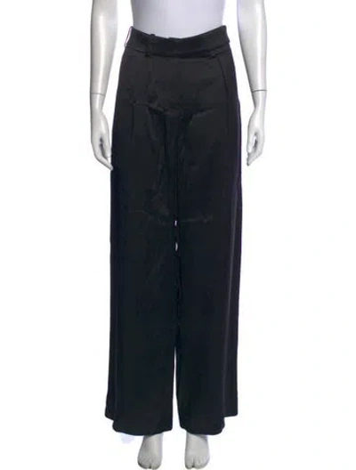Pre-owned Alexandre Vauthier Wide Leg Pants In Black