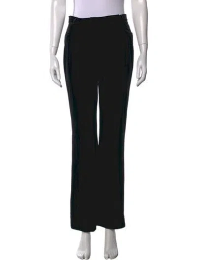 Pre-owned Alexandre Vauthier Wide Leg Pants In Black