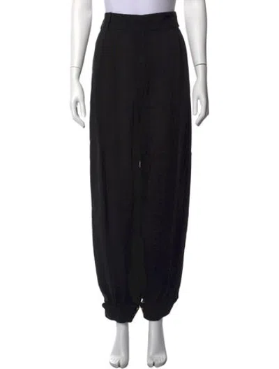Pre-owned Alexandre Vauthier Wide Leg Pants In Black