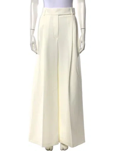 Pre-owned Alexandre Vauthier Wide Leg Pants In Neutrals