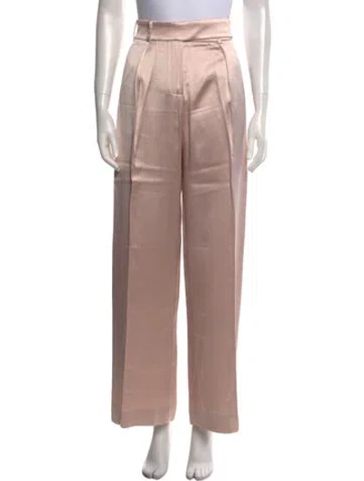 Pre-owned Alexandre Vauthier Wide Leg Pants In Pink