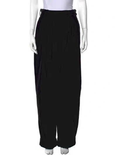 Pre-owned Alexandre Vauthier Wide Leg Pants W/ Tags In Black