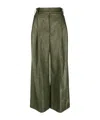 Alexandre Vauthier Houndstooth-pattern Palazzo Pants In Green