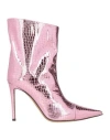 Alexandre Vauthier Woman Ankle Boots Pink Size 7 Soft Leather