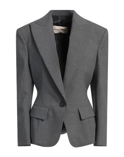 Alexandre Vauthier Woman Blazer Grey Size 10 Polyester, Wool, Elastane