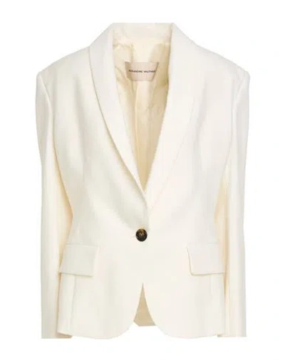 Alexandre Vauthier Woman Blazer Ivory Size 6 Wool, Elastane In White