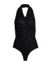 Alexandre Vauthier Woman Bodysuit Black Size S Cotton