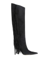 Alexandre Vauthier Woman Boot Black Size 8 Leather In Black