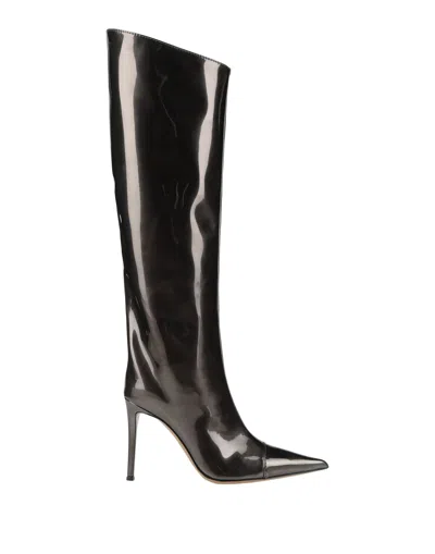 Alexandre Vauthier Knee Boots In Grey