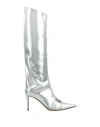 Alexandre Vauthier Woman Boot Silver Size 8 Rubber In Silver
