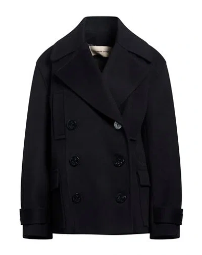 Alexandre Vauthier Woman Coat Midnight Blue Size 6 Wool
