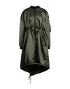 Alexandre Vauthier Woman Coat Military Green Size 0 Polyamide In Green