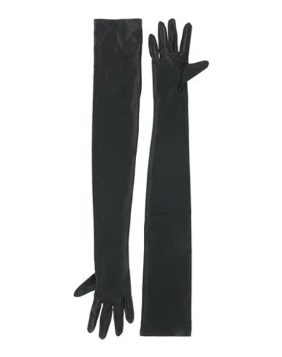 Alexandre Vauthier Woman Gloves Black Size Onesize Viscose, Elastane