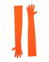 ALEXANDRE VAUTHIER ALEXANDRE VAUTHIER WOMAN GLOVES ORANGE SIZE ONESIZE POLYESTER, ELASTANE