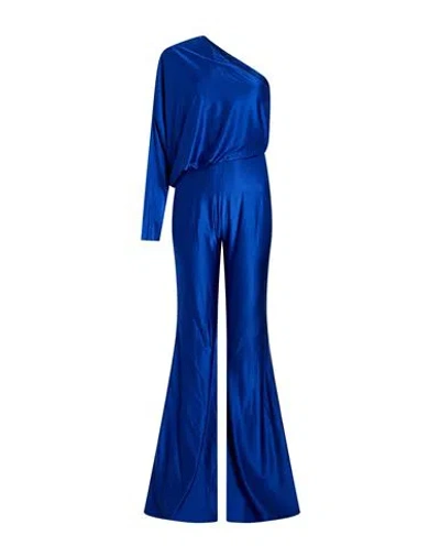 Alexandre Vauthier Woman Jumpsuit Bright Blue Size 4 Viscose, Elastane