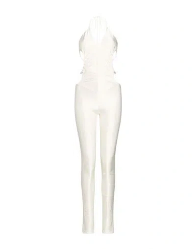 Alexandre Vauthier Woman Jumpsuit Ivory Size 8 Viscose, Elastane In White