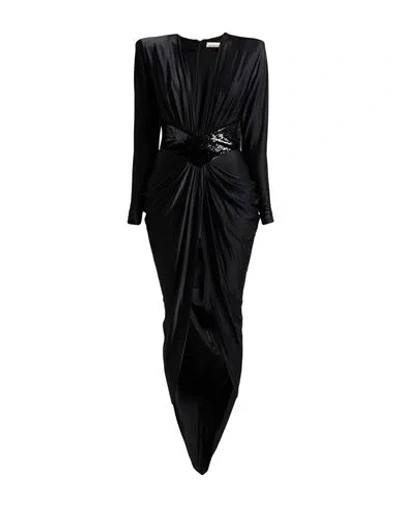 Alexandre Vauthier Woman Maxi Dress Black Size 4 Viscose, Elastane, Polyester