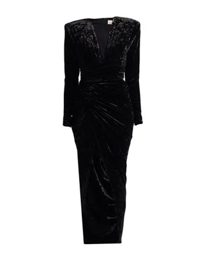 Alexandre Vauthier Woman Maxi Dress Black Size 6 Polyester, Elastane