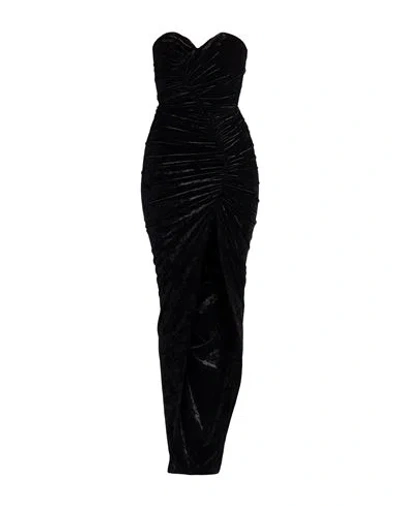 Alexandre Vauthier Woman Maxi Dress Black Size 8 Polyester, Elastane