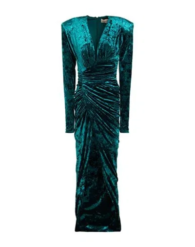 Alexandre Vauthier Woman Maxi Dress Emerald Green Size 4 Polyester, Elastane