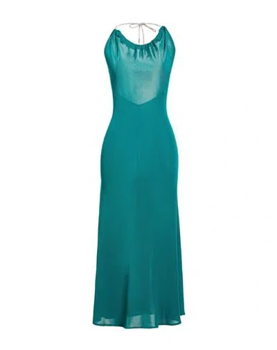 Alexandre Vauthier Woman Maxi Dress Emerald Green Size 6 Viscose, Polyamide