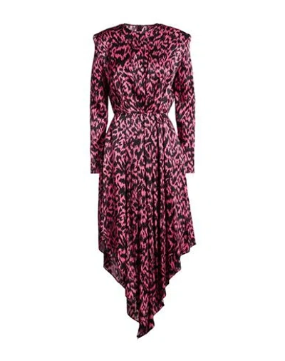 Alexandre Vauthier Woman Maxi Dress Fuchsia Size 8 Silk In Pink
