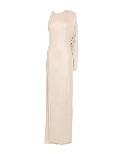 Alexandre Vauthier Woman Maxi Dress Platinum Size 8 Viscose, Elastane In Gray