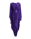 Alexandre Vauthier Woman Maxi Dress Purple Size 8 Viscose, Elastane