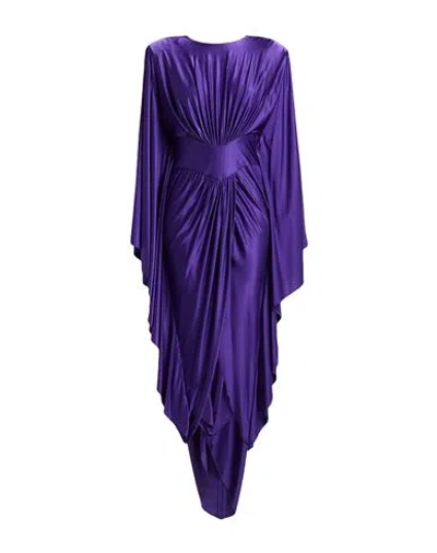 Alexandre Vauthier Woman Maxi Dress Purple Size 8 Viscose, Elastane