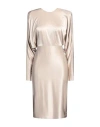 Alexandre Vauthier Woman Midi Dress Beige Size 4 Viscose, Elastane