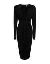 Alexandre Vauthier Woman Midi Dress Black Size 8 Viscose, Elastane