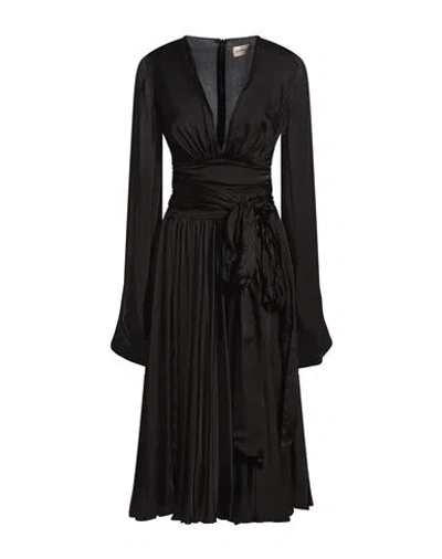 Alexandre Vauthier Woman Midi Dress Black Size 4 Silk