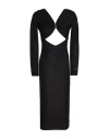Alexandre Vauthier Woman Midi Dress Black Size 4 Viscose, Polyamide In Black