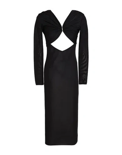 Alexandre Vauthier Woman Midi Dress Black Size 4 Viscose, Polyamide