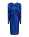 Alexandre Vauthier Woman Midi Dress Blue Size 6 Viscose, Elastane In Blue