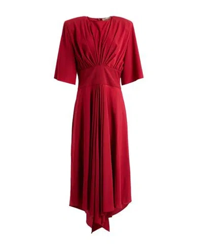 Alexandre Vauthier Woman Midi Dress Brick Size 2 Polyester In Red