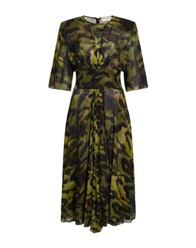 Alexandre Vauthier Woman Midi Dress Green Size 6 Viscose