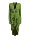 Alexandre Vauthier Woman Midi Dress Military Green Size 10 Viscose, Elastane