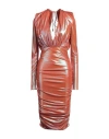 Alexandre Vauthier Woman Midi Dress Orange Size 8 Viscose