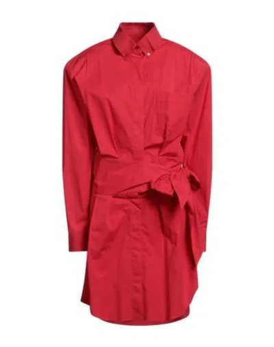 Alexandre Vauthier Woman Midi Dress Red Size 10 Cotton, Elastane