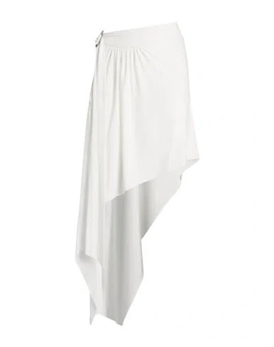 Alexandre Vauthier Woman Midi Skirt Ivory Size 8 Viscose, Elastane In White