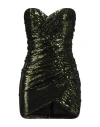Alexandre Vauthier Woman Mini Dress Lime Green Size 4 Polyamide, Polyester, Elastane In Green