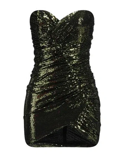 Alexandre Vauthier Woman Mini Dress Acid Green Size 4 Polyamide, Polyester, Elastane
