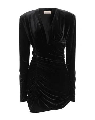 Alexandre Vauthier Woman Mini Dress Black Size 10 Polyester, Elastane