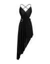 Alexandre Vauthier Woman Mini Dress Black Size 6 Viscose, Elastane, Glass, Brass In Black