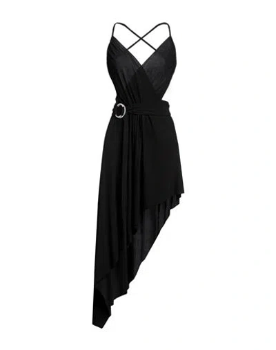 Alexandre Vauthier Woman Mini Dress Black Size 6 Viscose, Elastane, Glass, Brass