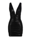 Alexandre Vauthier Woman Mini Dress Black Size 6 Polyamide, Polyester, Elastane