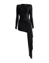 Alexandre Vauthier Woman Mini Dress Black Size 6 Viscose, Elastane