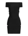 Alexandre Vauthier Woman Mini Dress Black Size 6 Viscose, Polyamide, Elastane